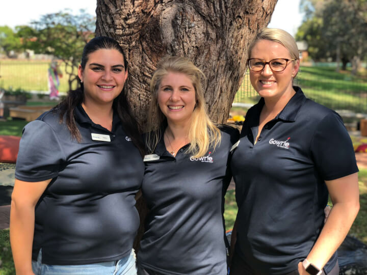 three friendly female members in Clemton Park Team