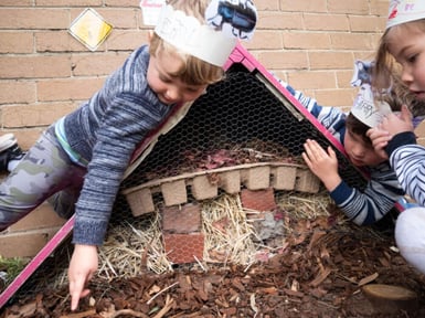 Setting up loose parts play for kids