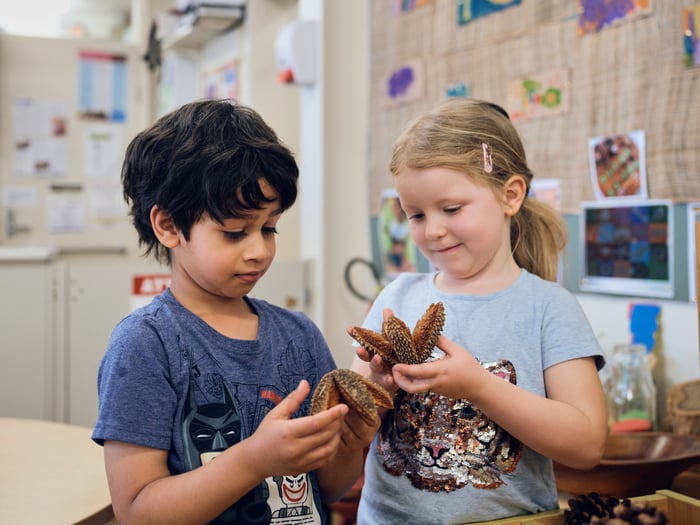 Best friends at preschool