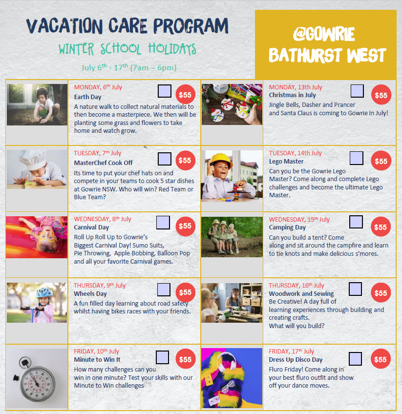 Bathurst West Vacation Care